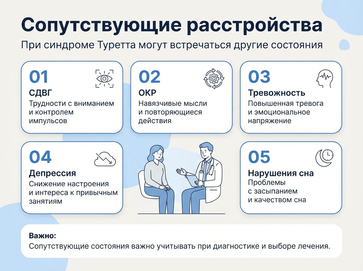 Лечение синдрома Туретта в Губкине инфографика