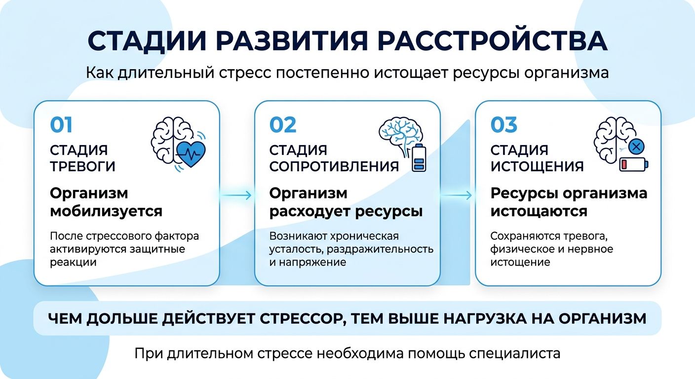 Лечение стресса в Губкине инфографика